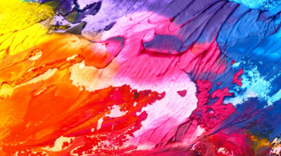 paint brush strokes in various colors